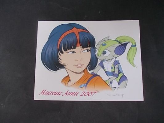 LELOUP Roger rarissime carte de voeux 2007 signée Yoko Tsuno Dupuis collector ! | eBay Europe