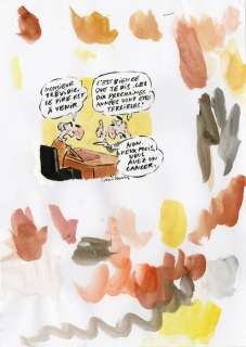 Vuillemin, Philippe - Dessin original + mise en couleur sur papier - Le Pire est Ã  venir (2018) | Catawiki