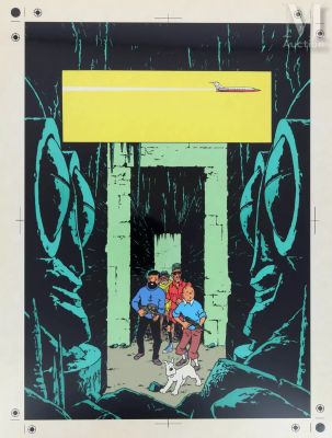 Bleu de coloriage pour la couverture de l’album Vol 714 pour Sydney | Millon