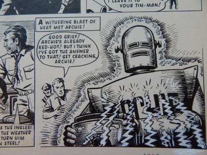 Kearon, Edward - Originele pagina - Archie, de man van Staal - Crime Buster  - (1965) | Catawiki