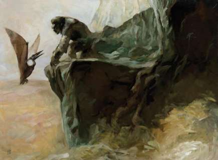   					Lot 26: Jeffrey Jones "King Kong" painting for The Art of Jeffrey Jones.   				