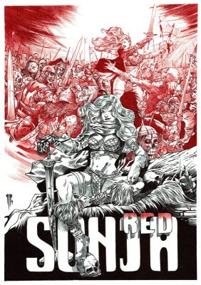 Philippe Bringel | Red Sonja - souvenir d’une bataille | 2DGalleries