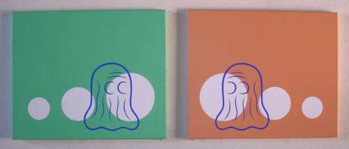 Dennis Worden | Painting - Ghost Twins ($800.00) | Comic Art Collective