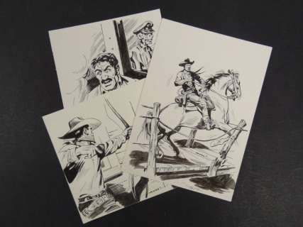 Tex - 3x Illustrazioni originali | Catawiki