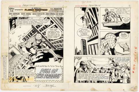AMAZING SPIDER-MAN VS THE PRODIGY #1 COMPLETE STORY ORIGINAL ART BY ROSS ANDRU. | Hake’s
