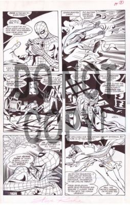 Steve Rude 2001 SPIDER-MAN Original Comic Art! Dr.Strange! Marvel! SIGNED!