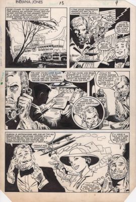 Further Adventures of Indiana Jones #13 pg 9 Original Art (Marvel Comics 1983)