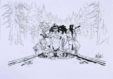 Anlor (Née En 1978) Ladies... | ANLOR (née en 1978) Ladies with guns, illustration... | Coutau Bégarie