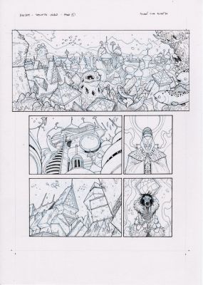 André Lima Araújo | Three Worlds / Three Moons: Maps #1 Page 01 | The Artist Bullpen