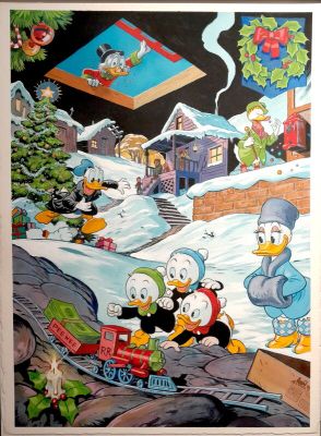 Federico Bertolucci, Carl Barks (Concept) - Noël à Pauvreville/A Christmas for Shacktown/Paperino e il ventino fatale [couverture]