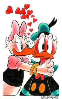 Bas Heymans - Donald Duck - Love - Art préliminaire original | Catawiki
