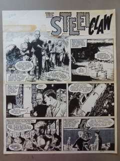 The Steel Claw - Original Art Page by JesÃºs Blasco - Valiant - Dimensions : 42 x 54 cm  - Page 4293 - (1966) | Catawiki