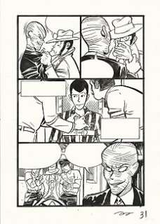  - Lupin III Millennium vol. 6 - Andrea Accardi - tavola originale firmata - Page volante - (2002) 