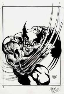 Sergio Cariello - awesome (sam keith-like) wolverine pinup (2000)