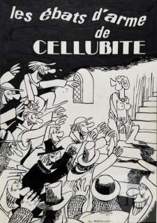 Floch/Cellulite. Fausse couverture "les ebats d’arme de… | Dagoty