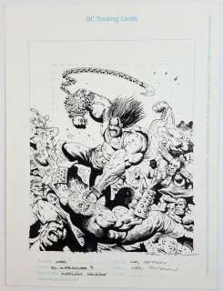 Lobo DC Overpower Trading Card - Carl Critchlow - Original Art "Mindless Violence" - Page volante - EO - (1998) | Catawiki
