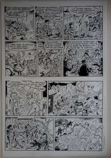 Bosschaert, Jan  Originele pagina (p.1) - De geverniste vernepelingskes - Gag ’Kerstboomverbranding / De hel’ | Catawiki