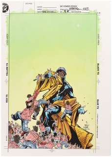 STATIC #9 COMIC BOOK COVER ORIGINAL COLOR ART BY NOELLE GIDDINGS. | Hake’s