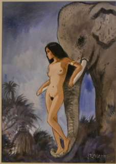 India Dreams - Aquarelle originale - Avatara | Catawiki