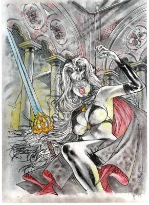 Marco Turini | Pinup  Vampira a Colori | Comic House