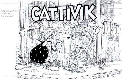 Massimo Bonfatti - Copertina Cattivik n.154