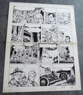 Tibet / Mitteï | Original page  - Les 3 A  - La grotte aux esprits  - (1977) | Catawiki