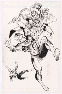 OFFICIAL HANDBOOK OF THE MARVEL UNIVERSE #3 BULLPEN ARCHIVES ORIGINAL ART. | Hake’s
