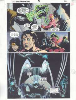 Anibal Rodriguez, Jeff Johnson, John Kalisz | Justice League: a Midsummer’s Nightmare #3 P.14 Color Guide Art - Jla Finds a Weakened Dr. Destiny - 1996 | Anthony’s Comic Book Art
