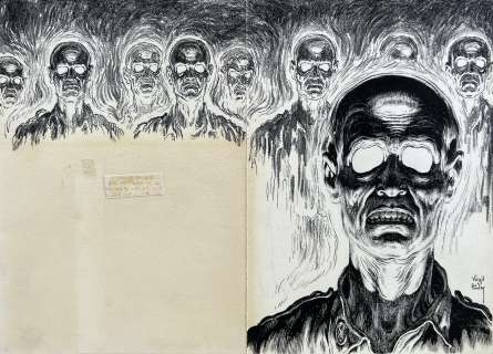 The Sheeted Dead (1964)Virgil Finlay (American, 1914-1971) | AVAILABLE • INQUIRE | Shasta/Phoenix
