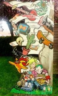 Pontiac, Peter + Typex | Original illustration in acrylic paint for advertisement  - Lost in the Lowlands  - (1996) | Catawiki