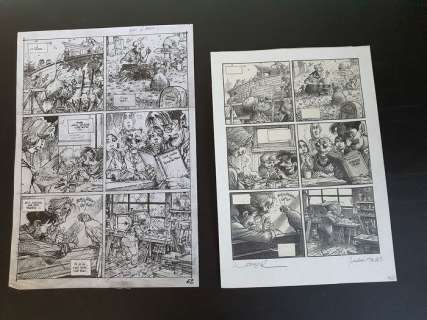 Magasin général T9 - Planche crayonnée + planche originale (p.62) - (2014) | Catawiki