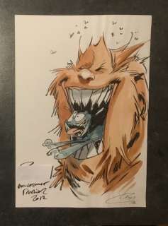 Mourier, Jean-Louis / Guth - Dessin original en couleurs - Trolls de Troy - TetrÃ¤m (2012) | Catawiki