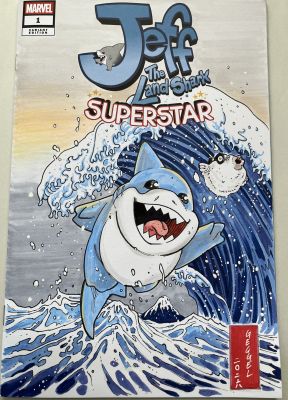 Alper Geçgel | Jeff The Land Shark Ukiyo-e-inspired Sketch Cover | Raremarq (Buy It Now)