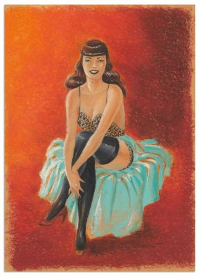 Berthet PHILIPPE... - Lot 161 - Berthet PHILIPPE BERTHET PIN-UP Illustration originale...