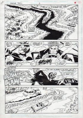 Carmine Infantino | Tavola originale per Danger Trail 2 p.18. Cm.29 x 42. DC Comics. Year 1993. Inks by McLaghlin. | Art e Fumetto