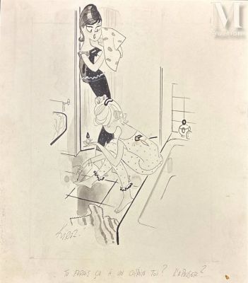 Kiraz Edmond Kirazian, Dit (1923-2020) | Lot 134 : Les Parisiennes. | Millon