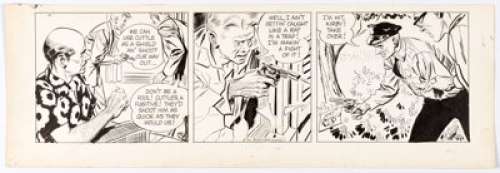 Alex Raymond | Rip Kirby Daily Comic Strip Original Art dated 4-17-51 (King Features Syndicate, 1951). | Heritage