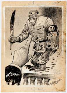 Bruce Russell | J’Accusé! ( I Accuse! ) Editorial Comics Panel Original Art (Los Angeles Times , 1956). | Heritage