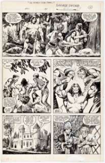Alfredo Alcala | The Savage Sword of Conan #82 Story Page 19 Original Art (Marvel, 1982). | Heritage