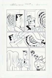 Phil Moy, Christopher Cook, and Mike DeCarlo - The Powerpuff Girls #50 Story Page 6 Original Art (DC, 2004).