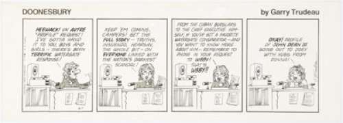 Garry Trudeau | Doonesbury Daily Comic Strip Original Art dated 6-1-73 (Universal Press Syndicate, 1973).... | Heritage