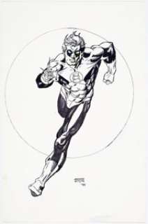 Gil Kane - Green Lantern Illustration Original Art (1999).... | Heritage