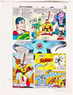 Carl Gafford Captain Carrot and His Amazing Zoo Crew #1 Story Page 22 Production Color Guide... | Heritage