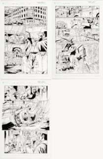 Robert Atkins and Clayton Brown - G.I. Joe #2 Story Pages 6, 7 and 9 Original Art Group of 3 (IDW, 2009).
