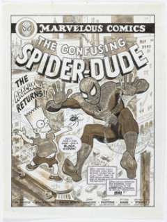 Frank Borth | Cracked #260 Complete 7-Page Story "The Confusing Spider-Dude" Original Art (Major Publications, 1991)... (Total: 7 Illustration Art) | Heritage