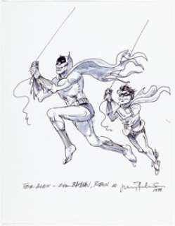 Jerry Robinson -Batman and Robin Specialty Illustration Original Art (1999).... | Heritage