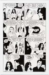 Jaime Hernandez Love and Rockets V2#18 Story Page 3 Frogmouth and Ray Original Art (Fantagraphics, 2007).... | Heritage