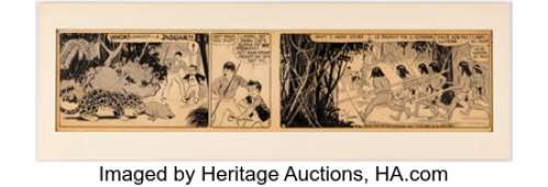 Crane, Roy | Roy Crane and Leslie Turner Wash Tubbs and Captain Easy Daily Comic Strip Original Art dated 7/14/37 (NEA Services... | Heritage