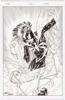 Sears, Bart - Bart Sears and Randy Elliott Spider-Woman #16 Cover Original Art (Marvel, 2000)....