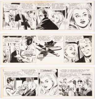 McWilliams, Al - Al McWilliams Dateline: Danger! Consecutive Daily Comic Strip Original Art Group of 3 (Field Enterprises, 1969).... (Total: 3 Original Art)